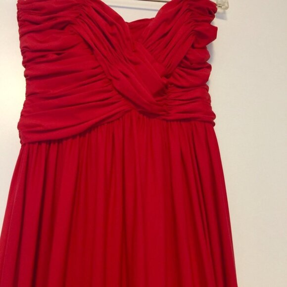 AnaMaria Couture Red Long Dress Small - Picture 2 of 5